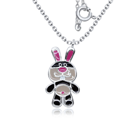 Rabbit Silver Kids Necklace SPE-3894